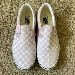 Pink Checkered Vans